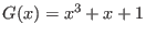 $ G(x) = x^3 + x + 1$