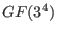 $ GF(3^4)$