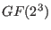 $ GF(2^3)$