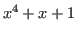 $ x^4 + x + 1$