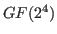 $ GF(2^4)$