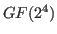 $ GF(2^4)$