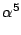 $\displaystyle \alpha^5$