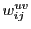 $ w_{ij}^{uv}$
