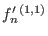 $ f'_n^{(1,1)}$
