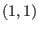 $ (1,1)$