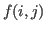$ f(i,j)$