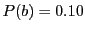 $ P(b)=0.10$
