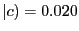 $ \vert c)=0.020$