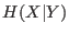 $ H(X\vert Y)$